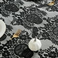 thumbnail image 2 of InsCrazy Clearance under 5 Halloween Decorations Halloween Spiderweb Tablecloth Black Lace Spider Party Table Decor Curtain, 2 of 7