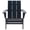 Midnight Blue, variant on Safavieh Alton Outdoor Wood Adirondack Chair, Oak