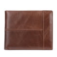 thumbnail image 1 of Cartera NIUCUNZH de piel para hombre, plegable, RFID, vertical, marrón, 1 of 7