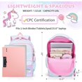 thumbnail image 3 of Mochila BYXEPA Princess Rainbows para niñas, escuela, 41 x 17 x 29 cm, 3 of 6