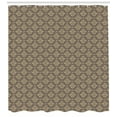 thumbnail image 3 of Ambesonne Oriental Shower Curtain, Antique Curly Damask, 69"Wx70"L, Taupe and Beige, 3 of 3