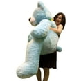 thumbnail image 6 of 5 Foot American Made Sky Blue Color Giant Teddy Bear 62 Inches Soft Made in USA, 6 of 10