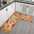 thumbnail image 3 of 2 Pieces Of Kitchen Rugs and Mats Non Skid Washable Fall (39) Kitchen Mat,Floor Cushion Waterproof Rug,Rubber Backed Area Rugs for Laundry 47*17+30*17, 3 of 7