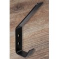 thumbnail image 3 of Perchero simple de acero inoxidable NEGRO - Suspensores curvos, 3 of 4