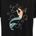 thumbnail image 3 of Instant Message - Mermaid Holding Bubbles - Women's Short Sleeve Graphic T-Shirt, 3 of 6