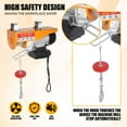 thumbnail image 5 of Electric Hoist, 660lbs Electric Hoist with Wireless Remote Control, 110V Electric Winch for Factories, Warehouses, Construction Sites, 5 of 6