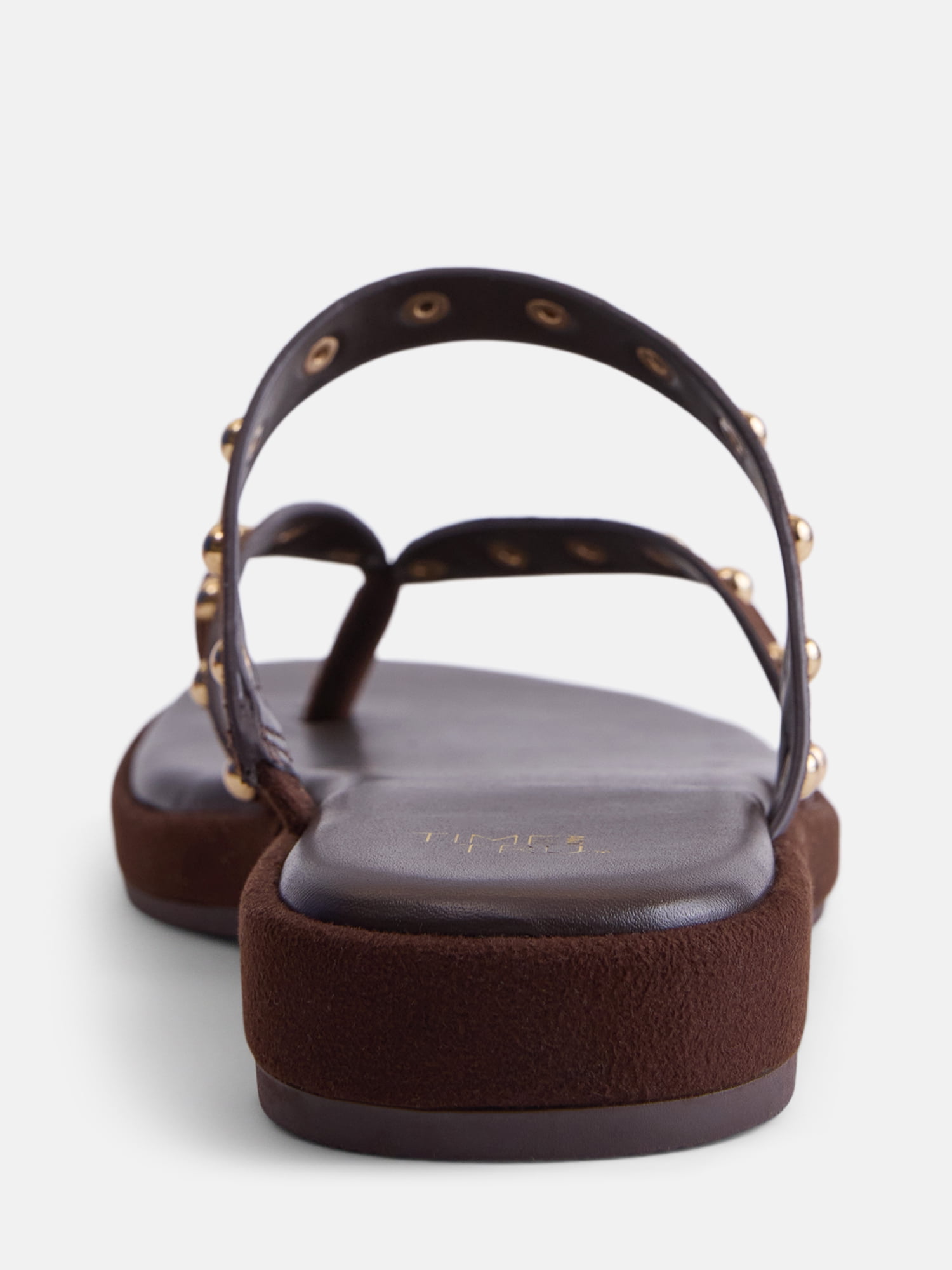 Time and Tru Women's Studded Flip Flop Sandals