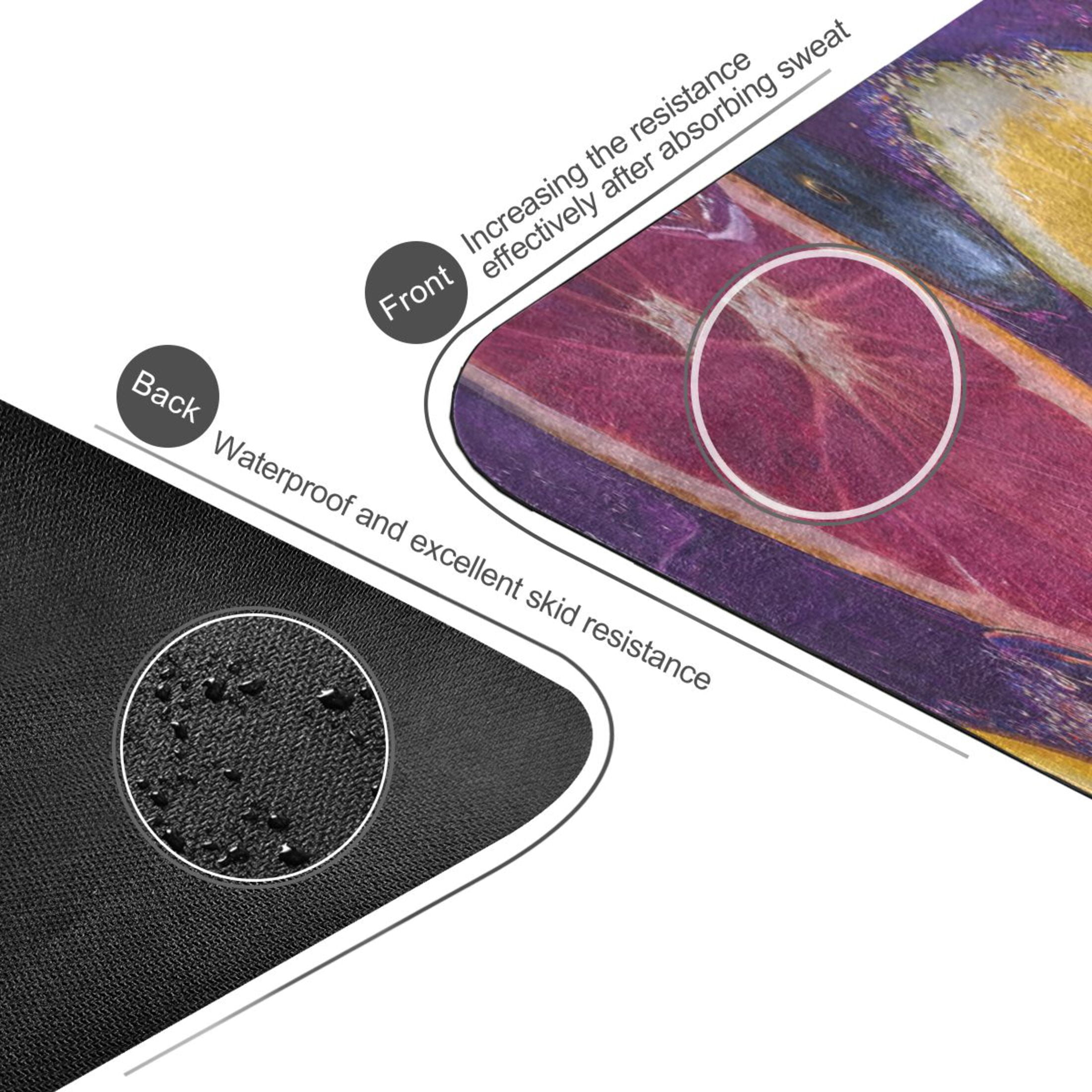 BZSMCE Yoga Mat Women Citrus Slices and Berries Submerged Fitness Mat
