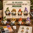 thumbnail image 2 of 3D Beaded Gnome Craft Kit,DIY Handmade Bead Art Set for Kids,Teens & Adults,Beginner-Friendly Craft Activity with Full Materials & Instructions (#007), 2 of 12