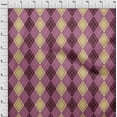 thumbnail image 4 of oneOone Cotton Cambric Beige Fabric Argyle Craft Projects Decor Fabric Printed By The Yard 42 Inch Wide, 4 of 4