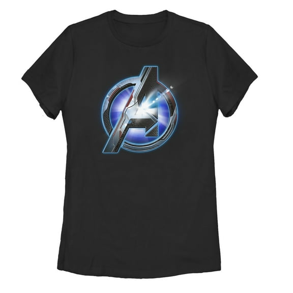 Women's Marvel Avengers: Endgame Arc Reactor Logo Graphic Tee Black Large