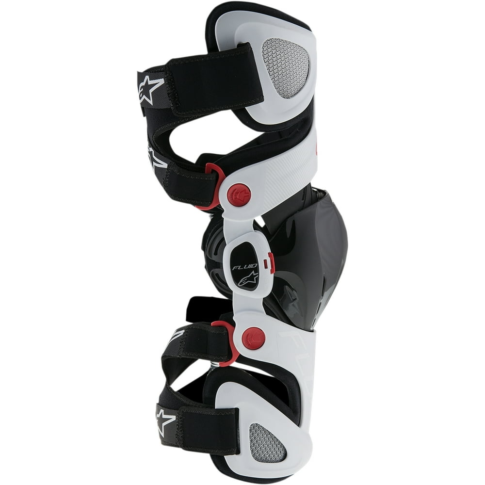 Alpinestars Fluid Pro Knee Brace Set White XL/2X 6501316213XL
