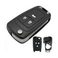 thumbnail image 4 of 3 Button Remote Flip Key Fob Case Cover for Vauxhall Vehicle, 4 of 7