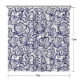 thumbnail image 5 of Waterproof Pattern with Grapes Leaves Shower Curtain 72x72 Inch Boho Style Polyester Unique Shower Curtain for Bathroom Hotel Home Decor with 12 Plastic Hooks, 5 of 5