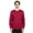 Burgundy, variant on Unisex Ultimate Crewneck Sweatshirt - WHITE - M