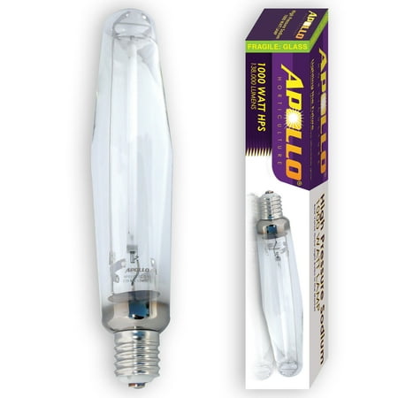 Apollo Horticulture GLBHPS1000 1000 - Watt High Pressure Sodium HPS Grow Light Bulb (Best 600w Hps Bulb)