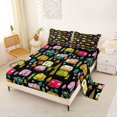 thumbnail image 2 of Erosebridal Kids Happy Camping Full Size Sheets 4-Piece,Colorful Adventure RV Car Bed Sheets For Boys Girls Teens, 2 of 5