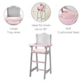 thumbnail image 2 of Angelica   s Precious Polka Dots Baby Doll Highchair for 16  -18   Dolls, Gray/Pink, 2 of 11