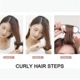 thumbnail image 5 of Plancha de pelo y rizador de pelo profesional 2 en 1, 5 ajustes de temperatura ajustables (blanco) Hy, 5 of 5