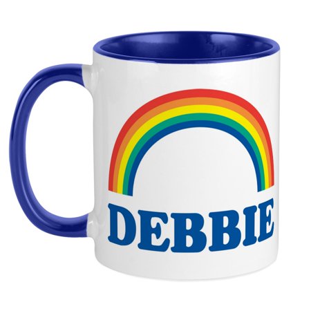 

CafePress - DEBBIE (Rainbow) Mug - Ceramic Coffee Tea Novelty Mug Cup 11 oz