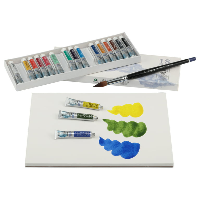Marie's Watercolor Paint Set - Concentrated Color, Pure Pigments, High  Lightfastness Ratings Craft Paint for Artists - Set of 18 Assorted Colors  (9 mL/0.3 oz) 