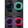 thumbnail image 2 of MasteelfCA Man's Simple Design Waterproof LED Digital Electronic Wrist Watch Multifunction Military Quartz Watch (Black), 2 of 4
