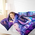 thumbnail image 4 of Castle Fairy Cute Sea Axolotl Full Size Comforter Sets,Cartoon Ocean Animal Bedding Sets, 4 of 8