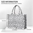 thumbnail image 3 of Large Capacity Tote Bag,White and Gray Of Leopard Print Handbag Fashion Luxury Tote Bag,15.7"x13"x 5.1" Inches,Laptop Compatible, 3 of 6