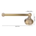 thumbnail image 4 of Retro wall mounted toilet roll holder in brass and stainless steel, 4 of 4