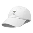 thumbnail image 5 of Dalix Martini Embroidered Cap Cotton Baseball Cute Cool Dad Hat Womens in White, 5 of 5