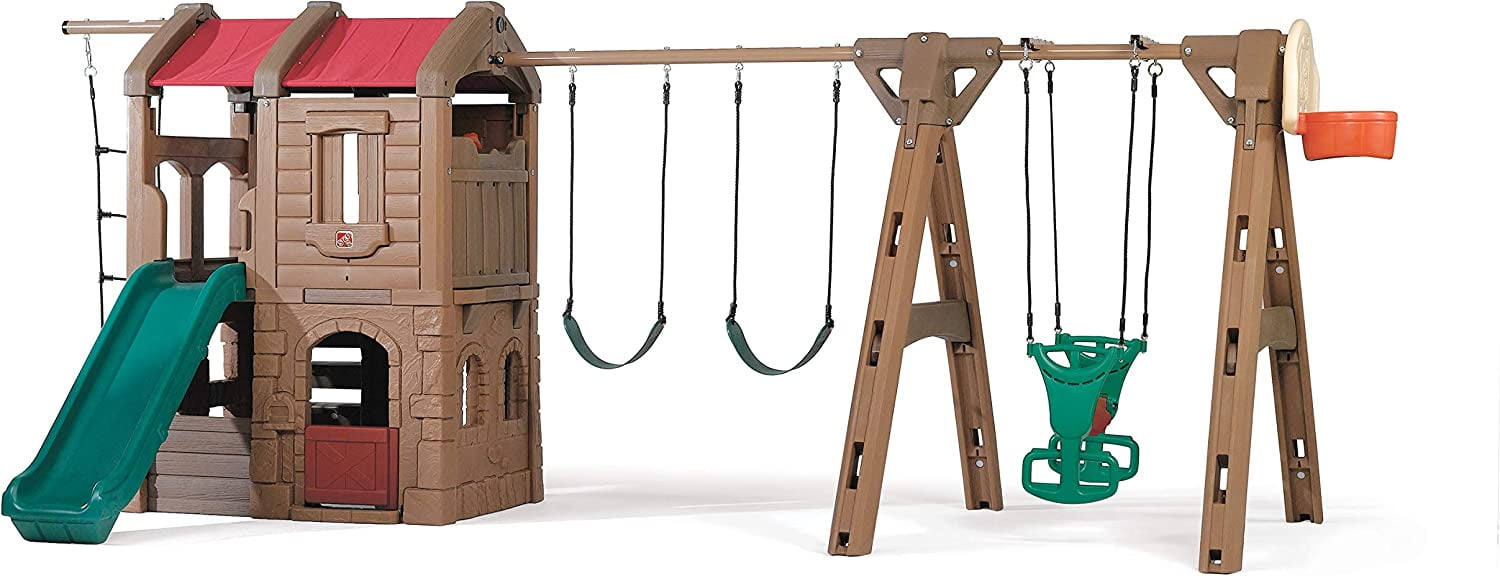 Step2 Naturally Playful Adventure Lodge Play Center Swing Set with
