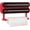 Red (Black Plastic Lid), variant on Magnetic Plastic Wrap Dispenser with Cutter - Refillable Tin Foil and Plastic Wrap Organizer for Kitchen, Aluminum Foil Dispenser with Paper Towel Holder Wall Mount - Fits 12" Roll, White
