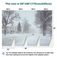 thumbnail image 3 of Peel and Stick Wallpaper Winter Snow Storm Scene Residential street Modern Art Wall Mural Decor Self Adhesive and Removable 69in x 98in, 3 of 8