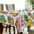 thumbnail image 5 of Yayeee Tablecloths 54" x 54" Rectangle Wrinkle Resistant Party Table Cover, Cute Vegetables, 5 of 8