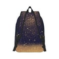 thumbnail image 2 of Yiaed Gold Black Glitter Print Backpack, Premium Laptop Backpack, Travel Backpack for Women, Lightweight Backpacks, Comfortable Back Pack-Medium, 2 of 7