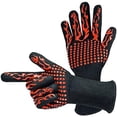 thumbnail image 5 of Guantes para barbacoa, guantes para asar resistentes al calor, guantes antideslizantes de silicona para horno, guantes largos de cocina para barbacoa, cocinar, hornear, cortar, 5 of 5