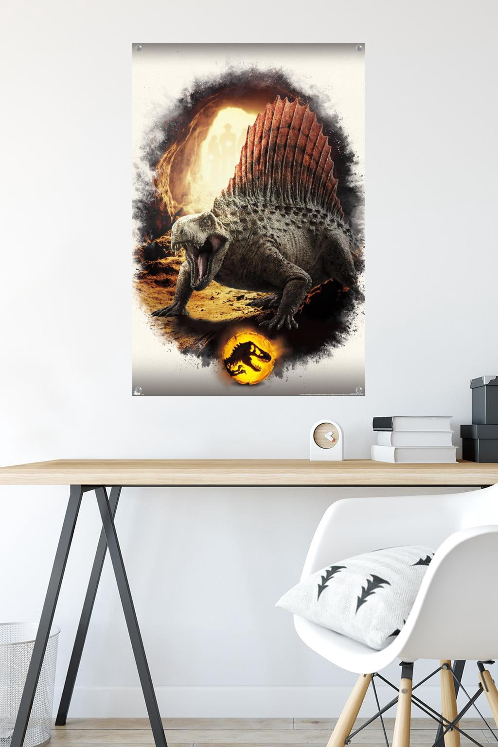 Jurassic World: Dominion - Dimetrodon Focal Wall Poster with Pushpins, 22.375" x 34"