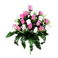 thumbnail image 5 of Ground Insert Artificial Rose - Fade-Resistant Memorial Flower for Cemetery Decoration, Gravesite & Remembrance Service - Color G, 5 of 7