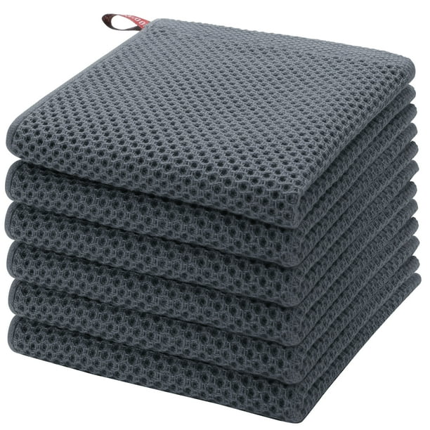 Toallas de Cocina Unique Bargains 100% Algodón Gofre 4uds 13pulgadas x 27in