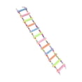 thumbnail image 3 of Escalera para jaula de pájaros, soporte de madera para loros, soporte para juguetes para masticar, soporte de percha de madera duradera, puente de nudos helados Sunnimix Escalera para pájaros, 3 of 8
