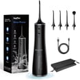 thumbnail image 4 of Portable wireless dental water flosser, 300 water tank, rechargeable travel dental cleaner, 7 waterproof electric flosser 609 (black), 4 of 4