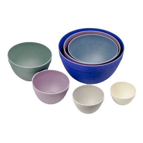 Bamboozle Thistle Nested 7 Piece Wood Mixing Bowl Set