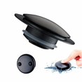 thumbnail image 1 of Tapón de desagüe de bañera WELSAN universal, desplegable, negro mate, 1 of 6