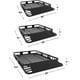 thumbnail image 3 of Historyli Cesta portaequipajes universal de 64 x 50 x 6 pulgadas, cesta portaequipajes de techo de gran capacidad con extensión, resistente para SUV, vehículos, tres secciones, 3 of 7