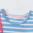 thumbnail image 3 of HILEELANG Little Girls Cotton Dress Sleeveless Casual Summer Striped Basic Shirt Blue Striped Unicorn Jumpskirt Playwear Dresses 8Y, 3 of 5