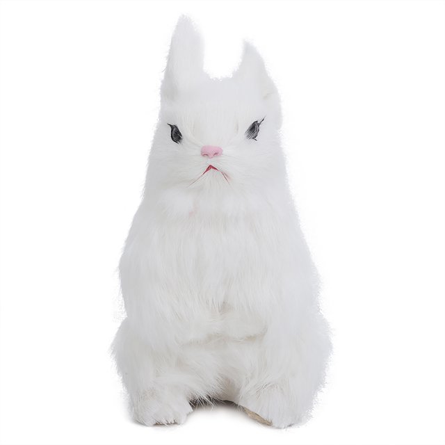 Conejo de simulación, conejo de peluche realista, modelo de conejo realista, juguete de peluche, estándares líderes en la industria