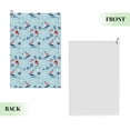 thumbnail image 2 of Kdxio Sailboats Anchors Pattern Golf Towel (24" X 16") with Carabiner Clip - The Convenient Golf Cleaning Towel, 2 of 8