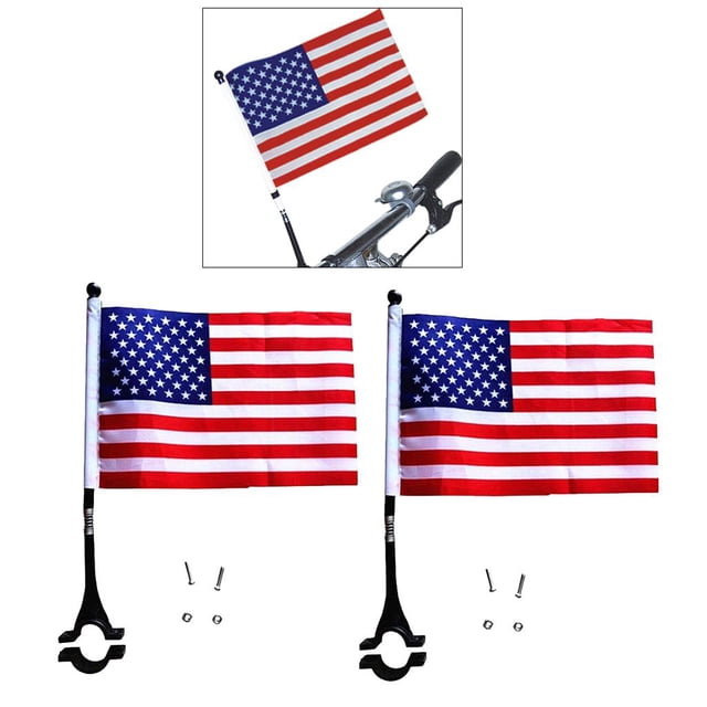 Bicicleta de seguridad Baoblaze Bandera con Bandera de Bicicleta del manillar Mini portátil de decoración