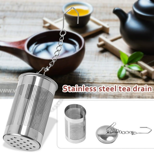 Stainless Steel Tea Infuser Pipe Design Holder Tool Tea Spoon Infuser Filt Containers Organizers Can Good Organizer for Pantry Glassware Storage Airtight Cereal Container Airtight Canister Reusable