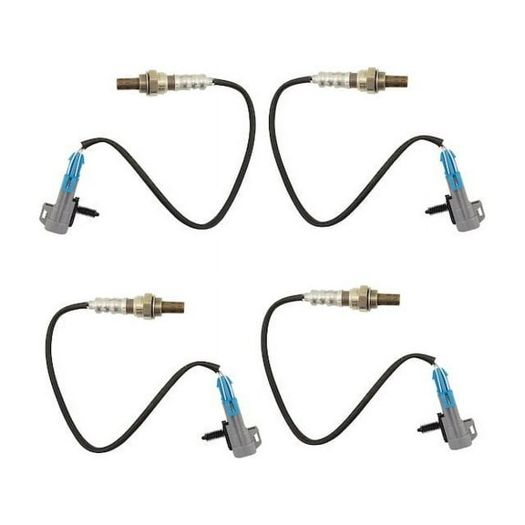 Oxygen Sensor Set 4 Piece - Compatible with 2003 - 2005 GMC Yukon 5.3L V8 2004